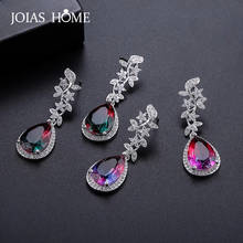 Joishome-pendientes de gota de agua para mujer, Charms de plata 925, joyería de piedras preciosas de Color de circón, fiesta femenina de lujo, orejeras, venta al por mayor 2024 - compra barato