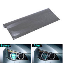 Película adhesiva perforada para faro de coche, 50x106cm, tinte de malla como ojo de mosca, película teñida, pegatina para luces de camión y coche, 1 ud. 2024 - compra barato