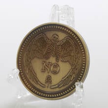 Yes/No Ouija Gothic Prediction Decision Coin All Seeing Eye or Death Angel Coins Souvenir Gifts 2024 - buy cheap