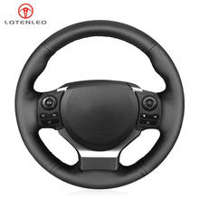 LQTENLEO Black Artificial Leather Steering Wheel Cover For Lexus CT200 IS200t IS250 IS300 IS350 NX200 NX200t NX300 RC200 RC200t 2024 - buy cheap