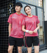 Tennis Sports Suit For Summer Quick Dry Sweat Absorption Breathable Inkjet Couple's Badminton Sports Wear Sets L947SHD 2024 - buy cheap