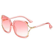 Marca de design feminino óculos de sol moda elegante senhora luxo óculos uv400 gradiente óculos de sol tons de sol mujer 2024 - compre barato