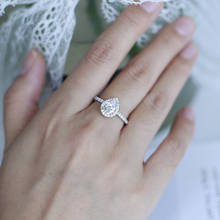 Женское кольцо из серебра 925 пробы с фианитом 1,31 карата 2024 - купить недорого