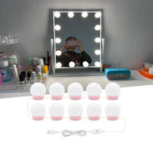 LED Makeup Mirror Light Hollywood Vanity Lights 5V USB Wall Lamp Nature White 6 10 14Bulbs for Dressing Table Decoration 2024 - buy cheap