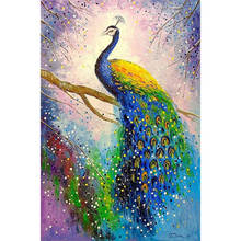 5D DIY Diamond Painting Animal Peacock Cross Stitch Kit Full Drill Embroidery Mosaic Art Picture Of Rhinestones Home Decor 2024 - buy cheap