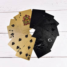Waterproof One Deck Gold Foil Poker Euros Style Plastic Poker Playing Cards Good Price Gambling Board game 2024 - buy cheap