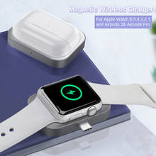 Магнитное Беспроводное зарядное устройство 2 в 1 для Apple Watch серии iWatch, портативная зарядная док-станция USB C для Airpods Air Pods Pro 2, зарядное устройство 2024 - купить недорого