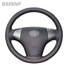 Car Steering Wheel Covers Black Artificial Leather Hand-stitched Steering Wheel Cover For Hyundai Elantra 2008-2010 2024 - buy cheap