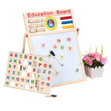 Multifunctional Wooden Drawing Blackboard  Toys Children Puzzle Toys For Children Education Animal Blackboard Kids Drawing Toys 2024 - buy cheap