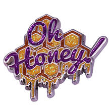 Broche de esmalte Oh Honey Trixie Mattel, insignia de orgullo queer LGBT, RPDR, fansGift 2024 - compra barato