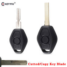 KEYYOU Cut/Uncut Blade Remote Car Key Case Fob Shell for BMW EWS System for X3 X5 Z3 Z4 1/3/5/7 Series HU92/HU58 Blade 2024 - buy cheap