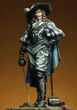 Suporte com espada para homem antigo, 1/24, 75mm, figura de resina, kits de modelo, miniatura, sem montagem, pintado 2024 - compre barato