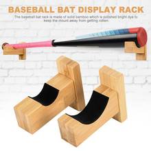 2PCS Baseball Bat Display Rack Wall Mounted Bat Holder Bamboo Bat Display Case for Placing Baseball Bat Softball Bat Hockey Stic 2024 - buy cheap