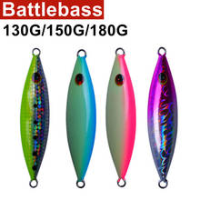 2021 NEW BATTLEBASS  Metal Jig 130G/150G/180G Shore Casting Jigging Metal Fish Sea Bass Fishing Lure Artificial Bait Tackle 2024 - buy cheap