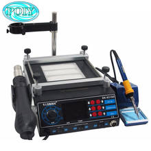 Rework Station SAIKE 8310D 220v or 110v soldering station hot air station+soldering iron+Preheat station 3 in 1 2024 - buy cheap