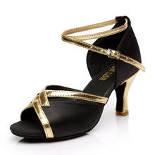 SUN LISA Women's Lady's Multicolor Dancing Shoes With High Heels Tango Ballroom Salsa Latin Dance Shoes 7cm Heel 22 Style S257H7 2024 - buy cheap