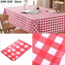 1PC Disposable Checkered Tablecloth Polypropylene Fiber Tablecloth Party Weddings Outdoor Picnic BBQ Table Cover  180*180cm 2024 - buy cheap