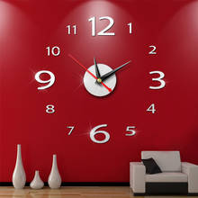 Новая мода DIY настенные часы 3D акриловые наклейки Современный домашний офис Декор 2024 - купить недорого