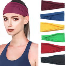 Unisex Sport Cotton Sweatband Headband for Men Women Soft and breathable Headwear Solid color Hairband Sweatband 2024 - buy cheap