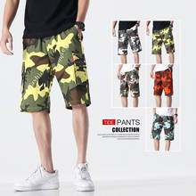 Pantalones cortos de camuflaje para hombre, ropa de calle holgada de algodón con múltiples bolsillos, estilo Hip Hop, informal, Harajuku, talla grande, 2021 2024 - compra barato