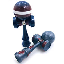 18cm juguete de madera profesional de Kendama Graffiti Color habilidoso malabares bolas bola antiestrés deporte al aire libre para la educación de los niños 2024 - compra barato