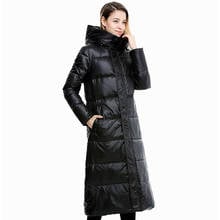 Plus Size Autumn Winter Women Long Hooded 90% White Duck Down Jacket Female Thick Warm Down Coat 2024 - buy cheap