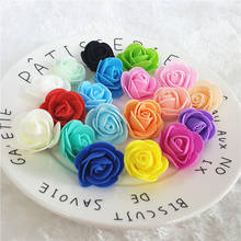 100PCS  19colors 3.5CM PE Foam mini Artificial Rose For DIY Home Wedding Decoration Flower Heads Multi Color 2024 - buy cheap