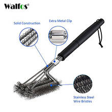 WALFOS-cepillo de limpieza para asar a la parrilla, herramienta de limpieza para barbacoa, cepillos de acero inoxidable, herramientas para barbacoa 2024 - compra barato