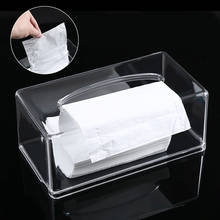 Acrylic Clear Tissue Box Cover Transparent Rectangular Napkin Paper Holder Storage Case Table Hotel Home Decor 2024 - buy cheap