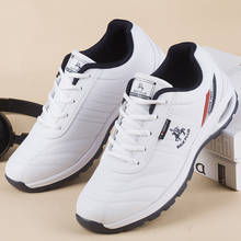 2020 Новая мужская обувь для гольфа, водонепроницаемые дышащие удобные классические мужские кроссовки белого и черного цвета, легкая обувь для гольфа 2024 - купить недорого
