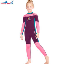 Kids 2.5MM Neoprene Long Sleeve Jellyfish Swimsuits Keep Warm Wetsuit Children Surfing Scuba WaterProof Diving Suit For Girls 2024 - buy cheap