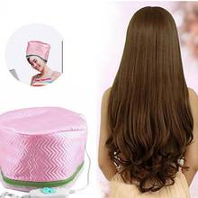 Vaporizador de cabelo elétrico, touca de tratamento térmico para secagem de cabelo feminina, plugue com aquecimento para eua/ue/cn 2024 - compre barato