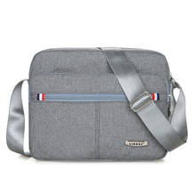 Bolsa masculina oxford, bolsa transversal de ombro, casual, horizontal, da moda, à prova d'água, para homens 2024 - compre barato