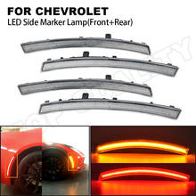 4PCS Front Amber Rear Red LED Side Marker Light Lamp For Chevrolet Corvette C7 2014 2015 2016 2017 2018 2019 2024 - buy cheap