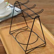 Stainless Steel Coffee Cup Holder Hanging Nail-Free Partition Cup Holder Kitchen Supplies Storage Rack Iron Cup Shelf Stand 2024 - buy cheap