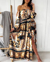 African Print Dresses For Women 2020 Dashiki Robe Summer Plus Size Long Dress Ladies Traditional African Clothing Fairy 2024 - buy cheap