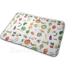 Veggie Patch Mat Rug Carpet Anti-Slip Floor Mats Bedroom Veggies Vegetables Garden Gardening Pumpkin Avocado Carrot Tomato Corn 2024 - buy cheap