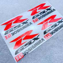 1 Pair Of DIY Reflective Motorcycle Stickers Decorate Fuel Tank Motor Side Tail Logo Pad Fairing Racing Car GSXR Gsx R YOSHIMURA 2024 - buy cheap