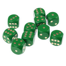 Juego de dados de madera D6, Cubo de 30mm, esquina redonda para juego de mesa DND, selección de Color, 10 Uds. 2024 - compra barato