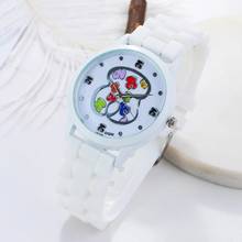 2020 Роскошные брендовые кварцевые часы с медведем из силикона, женские часы, женские часы, повседневные женские наручные часы с желе, женские часы 2024 - купить недорого