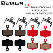 Pastilhas de freio a disco para bicicletas 4 pares, resina/cerâmica/metal, para avid elixir r/cr/drive/e1/3/5/7/9 sram x0 xx db1/3/5 mtb 2024 - compre barato