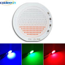 Chip de luz LED COB a bordo, redondo, 50mm, 12V, RGB, 10W, 15W, 50W, DC12V, lámpara de Color rojo, azul, verde, blanco para iluminación de decoración 2024 - compra barato