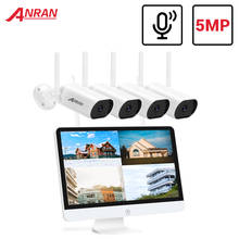 ANRAN 5MP Video Surveillance Camera System 15.6 inch LCD Video recorder Audio Outdoor CCTV Cameras Waterproof Night Vision APP 2024 - buy cheap