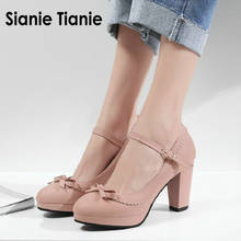Sianie tianie sapato de salto alto feminino, sapatos doces para mulheres, em branco, rosa, tamanhos 46 e 48, verão 2020 2024 - compre barato