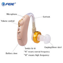 Удобный слуховой аппарат, встроенный усилитель голоса для людей с глухими и пожилыми людьми, Прямая поставка 2024 - купить недорого