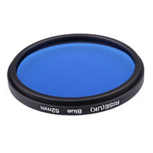 Camera Filter 52mm Full Blue Color Lens Filter for Nikon D3100 D3200 D5100 SLR Camera lens 2024 - buy cheap