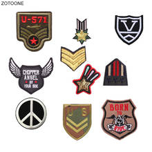 ZOTOONE Iron on Military Patch Army Sew on Patches for Clothing T-shirt Jeans Badge Embroidered DIY Heat Transfer Applique G 2024 - buy cheap