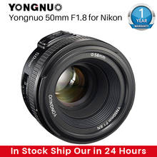Yongnuo yn50mm f1.8 lente da câmera para nikon d800 d5100 d5200 d5300 grande abertura af mf dslr lente da câmera para sony ZV-1 rx100 vii 2024 - compre barato