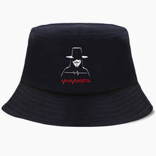 V for Vendetta-Sombrero de cubo para hombre y mujer, gorra de Panamá, película Moletom Anonymous, cinturón para chicos, protector solar para exteriores, sombreros de ala ancha, gorras 2024 - compra barato