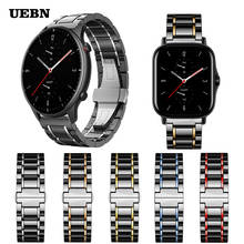 UEBN Ceramic strap for Xiaomi Huami Amazfit GTR 2 Band Bracelet for Amazfit GTS 2 & Bip S Amazfit Stratos 3 Watchbands 2024 - buy cheap